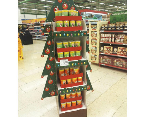 corrugated cardboard snack display stands