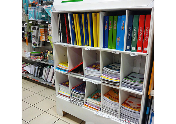 cardboard book display