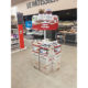 food snacks supermarket cardboard retail floor display