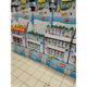 fruit drinks corrugated display stand for supermarket