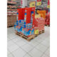 supermarket promotion drink cardboard display stands
