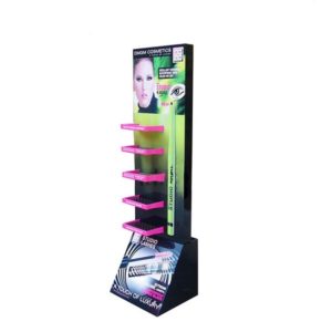 POS Makeup Cosmetic Cardboard Floor Display Stand - lddisplay