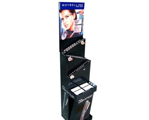 POS Makeup Cosmetic Cardboard Floor Display Stand - lddisplay