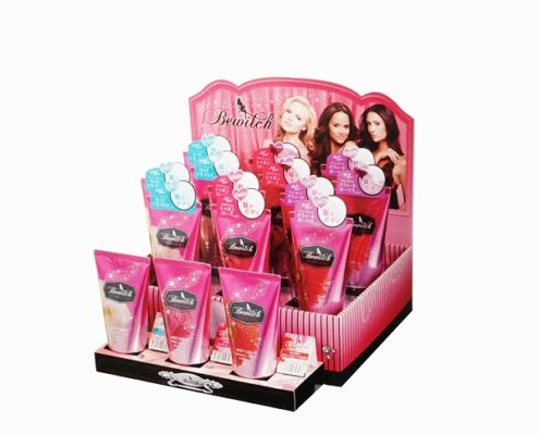 skin care cosmetic cardboard counter display