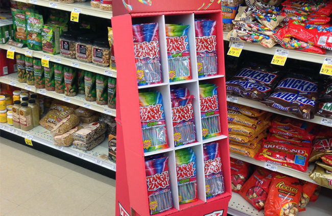 cardboard display rack